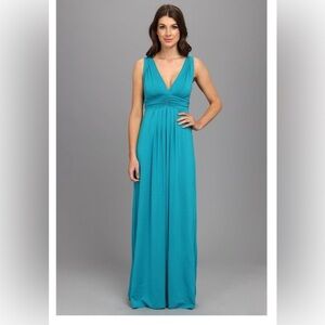 TART Adrianna Maxi Dress Size Small Teal Blue